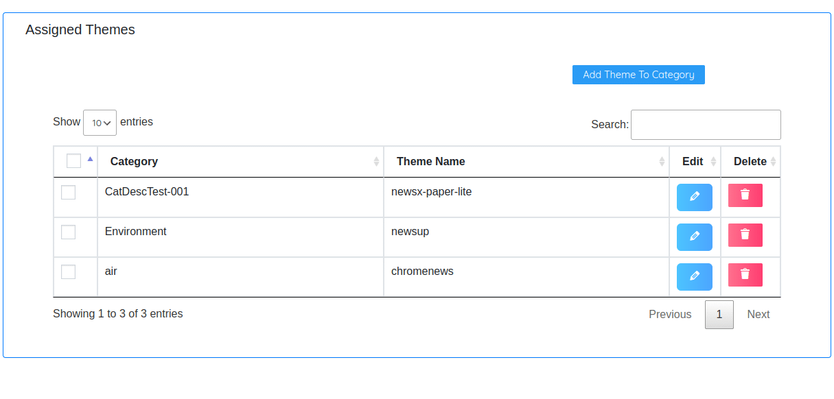 Assigned-Theme Settings